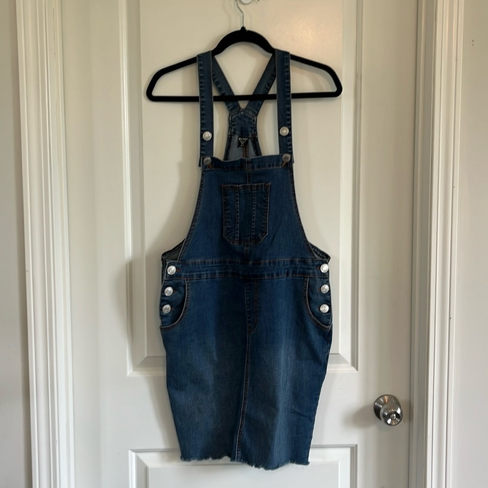 Be Girl denim overall skirt size medium